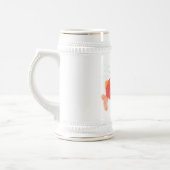 Grappige Vis en Worm Beer Stein - aangepaste tekst Bierpul (Links)