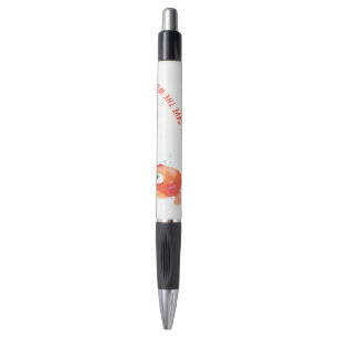 Grappige vis en worm pen