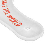 Grappige vis en worm snijplank - aangepaste tekst (Hoek)