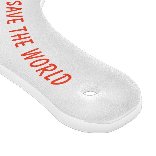 Grappige vis en worm snijplank - aangepaste tekst (Hoek)