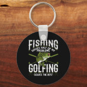 Grappige Vis Golf Vissen Lost De Helft Van Mijn Pr Sleutelhanger (Voorkant)