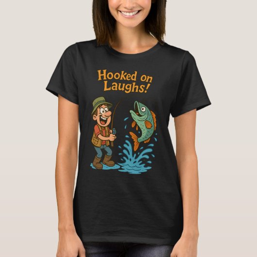 Grappige Vis Illustratie T-shirt (Voorkant)
