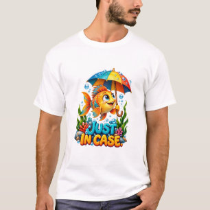 Grappige Vis Met Paraplu T-shirt