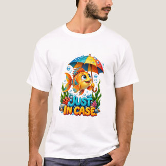 Grappige Vis Met Paraplu T-shirt