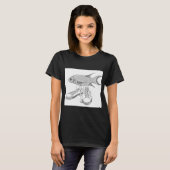 Grappige Vis met Schoenen T-shirt (Voorkant volledig)
