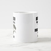 Grappige Vis Quotes Werk Largemouth Baars Grote Koffiekop (Voorkant)