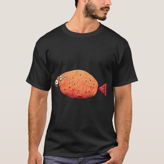 Grappige Vis - Schattig Dier T-shirt (Voorkant)