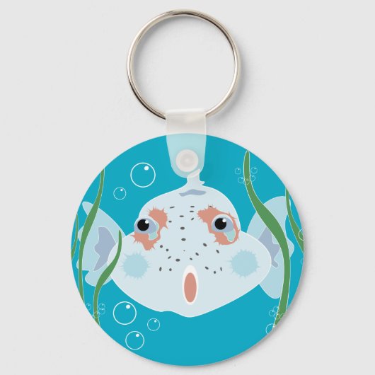 Grappige Vis Sleutelhanger (Voorkant)