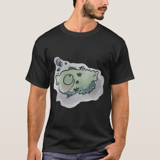 grappige vis t-shirt (Voorkant)