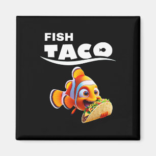 Grappige Vis Taco T-Shirt! Taco Liefhebber Cinco D Magneet