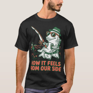 Grappige Vis Vangt Visser Rol Omkering T-shirt