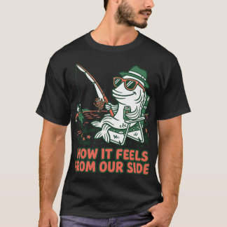 Grappige Vis Vangt Visser Rol Omkering T-shirt