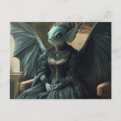 Grappige Vis Vleermuis Royalty-AI Gegenereerd Kuns Briefkaart (Voorkant)