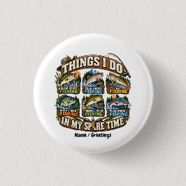 Grappige visgrappen dingen die ik doe in mijn vrij ronde button 3,2 cm