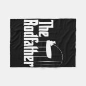 Grappige visgrappenmeme van de Rodfather hengel Fleece Deken (Voorkant (Horizontaal))