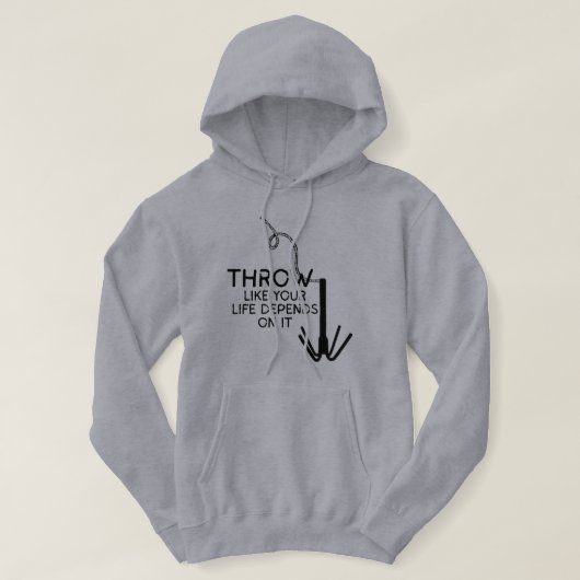 Grappige Vishaak Werper Hoodie (Design voorkant)