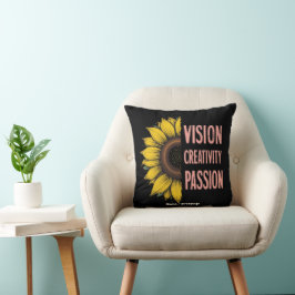 Grappige visie, creativiteit en passie vieren vrou kussen
