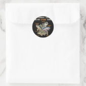 Grappige viskleding voor mannen1 ronde sticker (Tas)