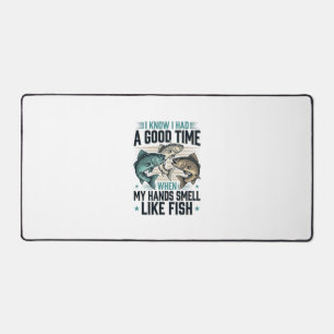 Grappige Visquote Vintage Gravure Vector Ontwerp Bureaumat