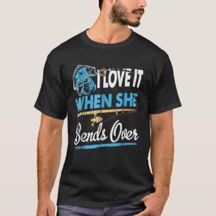 Grappige Vissen Fly Bass Visser Kamperen Jagen T-shirt