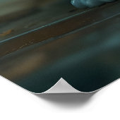 Grappige vissen in bad poster (Hoek)