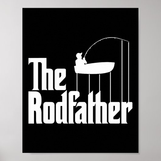 Grappige Vissen meme van de rodfather Vissen Rod Poster (Voorkant)