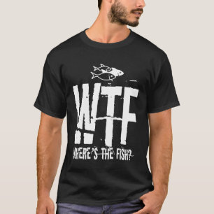 Grappige vissen T vissers meer rivier kamperen vad T-shirt