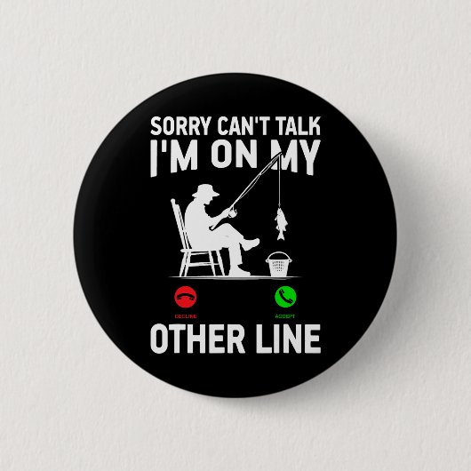 Grappige vissen vader mannen grappige spoel koele ronde button 5,7 cm (Voorkant)