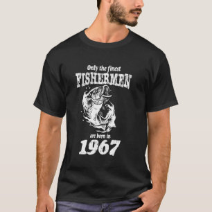 Grappige Vissen Vissers Geboren In 1967 Vader 58st T-shirt