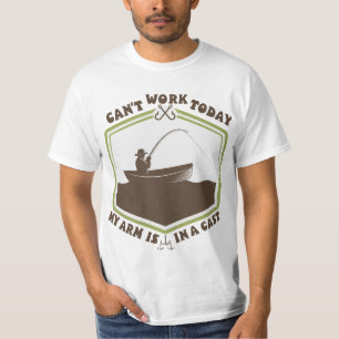 Grappige vissen voor mannen vrouwen visser armsgie t-shirt