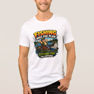 Grappige Vissen Was Het Plan Vangen Van Vissen Was Tri-Blend Shirt