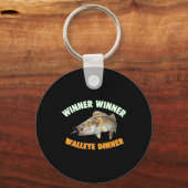 Grappige vissen Winner Winner Walleye Diner Vis Fr Sleutelhanger (Voorkant)
