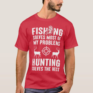 Grappige Vissende jachtgrap T-shirt