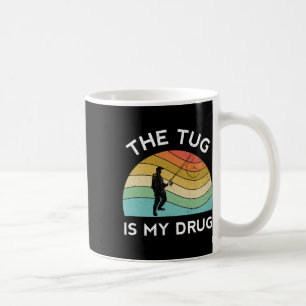 Grappige Vissende Mannen De Trek Is Mijn Drug Vrou Koffiemok