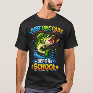 Grappige Vissenjongen Cute Bass Vissen T-shirt