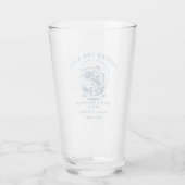 Grappige Visser Aangepaste Vissen Bachelorfeest Glas (Achterkant)