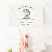 Grappige Visser Aangepaste Vissen Bachelorfeest Spandoek (Insitu)