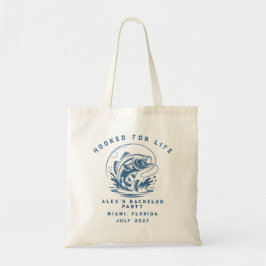 Grappige Visser Aangepaste Vissen Bachelorfeest Tote Bag