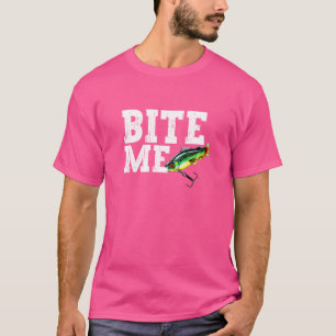 Grappige visser bijt me Vist lokken sport vis T-shirt