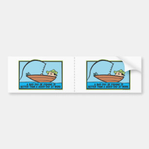 Grappige Visser Bumpersticker