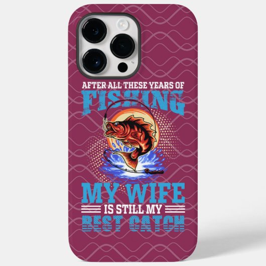 Grappige visser echtgenoot citaat Mijn vrouw is de Case-Mate iPhone Case (Achterkant)