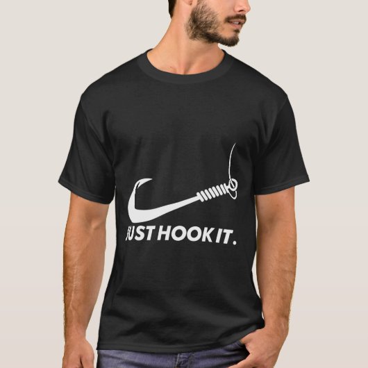 Grappige visser haak het gewoon performance t-shirt (Voorkant)