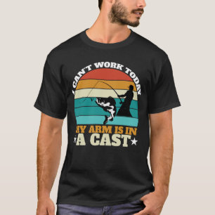 Grappige Visser_ Ik Kan Helemaal Niet Werken Vanda T-shirt