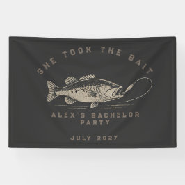 Grappige Visser Op Maat Gemaakte Vis Bachelorfeest Spandoek