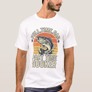 Grappige Visser Vader Vintage Baars Shirt Ontwerp
