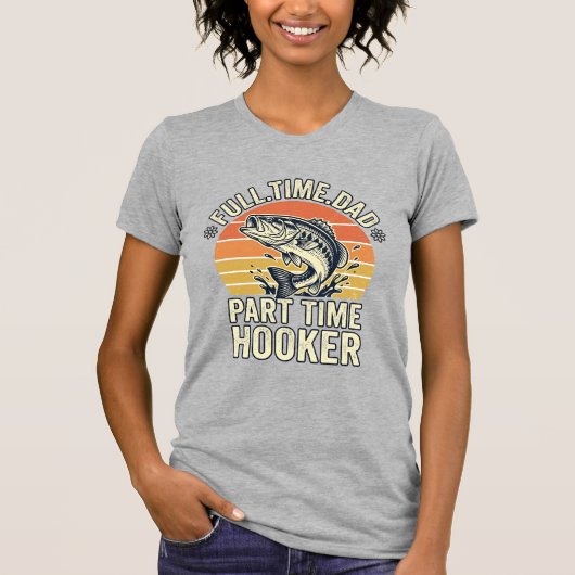 Grappige Visser Vader Vintage Bass Shirt Ontwerp ( (Voorkant)