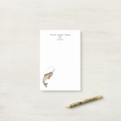 Grappige Visser vissen gepersonaliseerd Post-it® Notes (Op bureau)