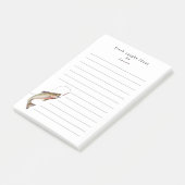 Grappige visser vissen gepersonaliseerd post-it® notes (Schuin)