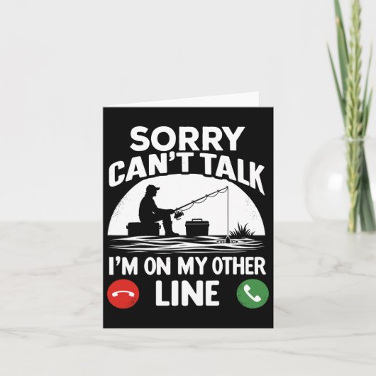 Grappige visser voor Vaderdag Vissen Dad Kaart (Voorkant)