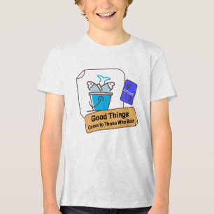 Grappige Visserij Goede Dingen Komen Naar Degene D Tri-Blend Shirt